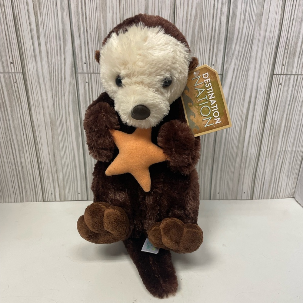 Aurora World Destination Nation Plush SEA OTTER Starfish 14" Stuffed Animal